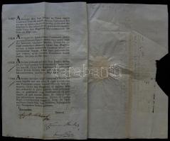 1792 Helytartótanácsi leirat Lipót nádor saját kezű aláírásával / 
1792 Ex offo letter of the Govern...