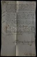 1783 Kancelláriai levél gróf Esterhazy Ferenc főkancellár és Jablonczy József saját kezű aláírásával...