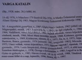 1941 Varga Katalin a Gőgös gúnár Gedeon és a Mosó Masa mosodája szerzőjének saját kézzel írt képesla...