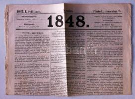 1858 Budapesti Hírlap 32. száma + 1861 Sürgöny, 171. száma + 1867 1848. 5. száma