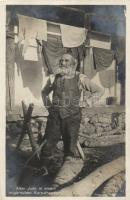 Old jewish man of Hungarian villages in the Carpathians (gluemark)