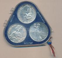 1977. 200Ft Ag 3klf db "Festők II. Mányoki, Rippl-Rónai, Csontváry" sor T:BU eredeti plomb...