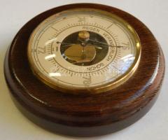 cca 1900 Fischer márkájú német barométer, javításra szorul /
German barometer, needs repair 12,5cm