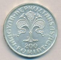 1978. 200Ft Ag "Első magyar aranyforint" T:BU