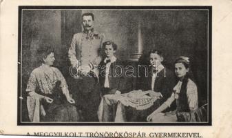 Franz Ferdinand, Sophie and their children (cut)