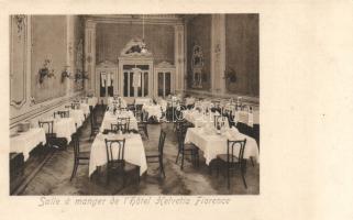 Florence Hotel Helvetia dining hall interior