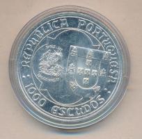Portugália 1995. 1000Esc Ag "II. János halálának 500. évfordulója" T:BU Portugal 1995. 1000 Escudos Ag "500th Anniversary-Death of John II" C:BU