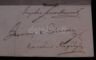 1820 Helytartótanácsi leirat gr. Brunswick József országbíró, Latinovics János és Ragályi Károly alá...