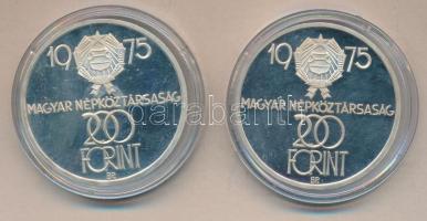 1975. 200Ft Ag "Felszabadulás" (2x) T:PP