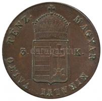 1849NB 3Kr Cu (26.17g) T:2,2-
Hungary 1849 3 Kreuzer Cu Baia Mare (26.17g) C:XF,VF
Unger III.: 1431....