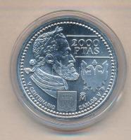 Spanyolország 2000. 2000P Ag "V. Károly" T:BU
Spain 2000. 2000 Pesetas Ag "Charles V&...