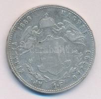 1869GYF 1Ft Ag "Angyalos címer" T:2-,3 Hungary 1869 1 Forint Ag "Coat arms with Angels" Alba Iulia C:VF,F Unger III.: 1463b., Huszár: 2137., Adamo M15.