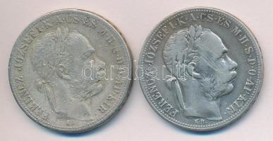 1883KB 1Ft Ag "Barokk címer" + 1886KB 1Ft Ag "Barokk címer" T:2-,3
Hungary 1883+...