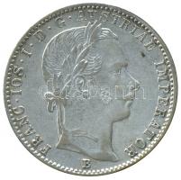 1860B 1/4G Ag "Ferenc József" (5.29g) T:1-,2
Hungary 1860. 1/4 Gulden-Florin Ag "Fran...