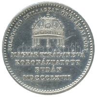 1867. Erzsébet koronázási Ag zseton (20mm/3.31g) T:2 k. Hungary 1867. Elizabeth coronation Ag jeton (20mm/3.31g) C:XF scratch