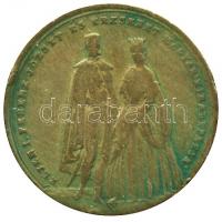 1867. Ferenc József és Erzsébet koronázási Cu zseton (20.5mm/3.87g) T:3
Hungary 1867. Franz Joseph a...