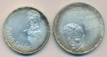 1973. 50Ft Ag + 100Ft Ag "Petőfi" T:BU