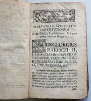 Erdély országának Három Könyvekre osztatott törvényes könyve. Melly approbata, compilata constitutio...