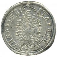 1676. XVKr Ag "Lipót" Körmöcbánya "S A G HB REX" előlapi körirattal (6.01g) T:2-...