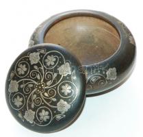 cca 1900 Faszelence szép ezüst (Ag) filigrán berakással, kis hibával (egy helyen hiányos a berakás) ...