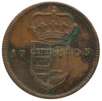 1705PH XX Poltúra "II. Rákóczi Ferenc" (36mm/16.49g) T:2,2- / 
Hungary 1705. XX Poltura &q...