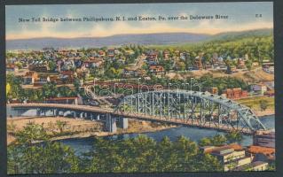 Philipsburg / Easton, New Toll Bridge upon Delaware River