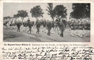 Wilhelm II, military parade (EK)