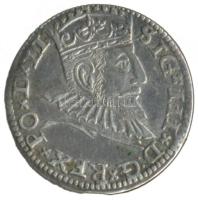 Lengyel Királyság / Riga 1591. 3Gr Ag "III. Zsigmond" (2.5g) T:1- /  Poland 1591. 3 Grossi Ag "SIG.III.D.G.REX.PO.D.LI / III 15-91 GR OS ARG.TRIP CIVI.RI.GE" Riga (2.5g) C:AU Kopicki: 8186., Kaminski: 2502.