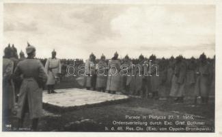 Plotycza / Plotyche military parade, Graf von Bothmer