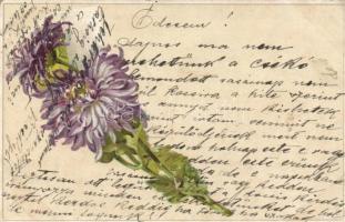 Floral greeting card litho