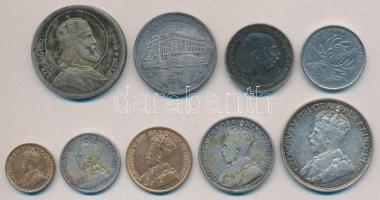 1938. 5P Ag "Szt. István" + Ausztria 1913. 2K Ag + 1992. 200Ft Ag "MNB" + 6db kl...