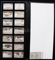 DN. A világ 14db klf fővárosáról készült 0.925 finomságú 25g-os ezüst emléklapka proof kivitelben, d...