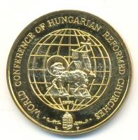 Lebó Ferenc (1960-) 1991. "Magyar Reformátusok II. Világtalálkozója" aranyozott emlékérem ...
