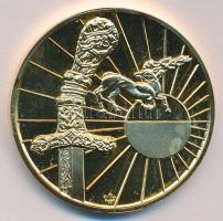 1993. "Atilla Isten Kardja / Ősbemutató 1993. Aug.20." aranyozott emlékérem (43mm) T:BU