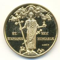 Lebó Ferenc (1960-) DN. "Attila találkozása Nagy Szent Leó Pápával / Szent István" aranyoz...