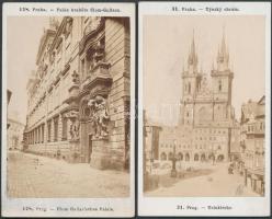 2 db Prága fénykép az 1870-es évekből F. FRIDRICH műterméből