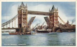 12 db régi brit képeslap, főkét városképek, köztük három Raphael Tuck lap, egy kivételével mind hasz...