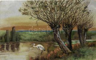 10 db régi motívumlap, különböző állatokkal