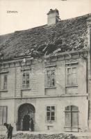 Zimony war damaged house