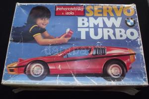 cca 1980 Távirányítós BMW játékautó saját dobozában / Vintage model car with remote control 34x16x10cm