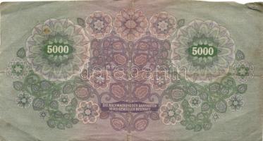 Ausztria/Osztrák-Magyar Bank 1922. 5000K T:III-