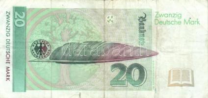 Németország 1991-1993. 20M (2x) T:III
Germany 1991-1993. 20 Mark (2x) C:F