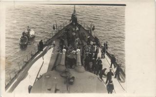 On the board of a K.u.K. battleship photo