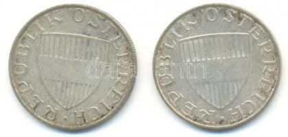 Ausztria 1958. 10Sch Ag (2x) T:2-
Austria 1958. 10 Schilling Ag (2x) C:VF