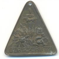 Csehország / Szilézia ~1930. "Rhübezhal - Az Óriás-Hegység szelleme / Bergschütz" háromszög alakú bronz medal (31x30mm) T:2- Bohemia / Silesia ~1930. "Rhübezhal - mountain spirit / Bergscütz" triangular Br medal (31x30mm) C:VF