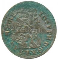 1709. Poltura "I. József" (19.5mm/0.95g) T:2-,3 / 
Hungary 1709. Poltura "Joseph I&qu...