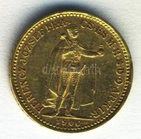 1906KB 10K Au (3,39g) T:2 ph.
Hungary 1906. 10 Korona Au "Franz Joseph" Kremnitz (3.39g) C...