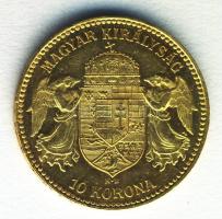 1910KB. 10K Au (3.39g) T:2 Hungary 1910. 10 Korona Au &quot;Franz Joseph&quot; Kremnitz (3.39g) C:XF