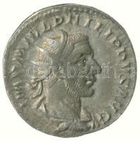 Római Birodalom / I. Philip 244-249. Antoninian Ag (21mm/3.56g) T:2,2- Roman Empire / Philip I 244-249. Antoninianus Ag "IMP M IVL PHILIPPVS AVG / LAETIT FVNDAT" (21mm/3.56g) C:XF,VF RIC 36b, RSC 80.