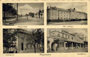 Hegyeshalom mit Bahnhof und Post (Rb)